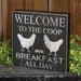 Welcome to the Coop Breakfast All Day Box Sign