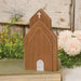 Layered Antiqued Wooden Church Sitter