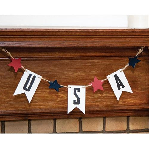 USA Tag & Stars Garland