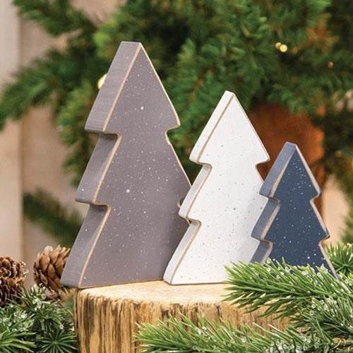 3/Set Chunky Snowy Christmas Tree Sitters