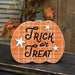 Trick or Treat Pumpkin Easel Sign