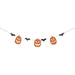 Wooden Jack O Lantern & Bat Garland