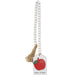 White Beaded "Farm Fresh" Apple Tag Garland