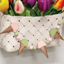 Wooden Beaded Ice Cream Garland