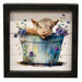 Baby Highland in a Bucket Shadowbox Frame