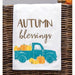 Autumn Blessings Truck Dish Towel