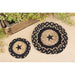 Braided Black Star Jute Trivet