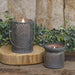 Antiqued Gray Can Lantern 4.5"H