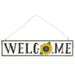 Sunflower Welcome Wood Sign