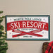 North Pole Lodge Ski Resort Metal Sign