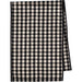 Black & White Check Recycled Woven Cotton Runner 18" x 9ft