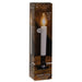 White Sensor Candle Lamp on Pewter Base 9"