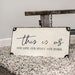 This Is Us Distressed Metal Sign