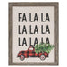 Fa La La Buffalo Check Truck Canvas Print