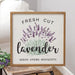 Fresh Cut Lavender Framed Sign