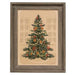 Christmas Tree Gray Wood Framed Sign