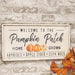 Welcome To The Pumpkin Patch Metal Sign