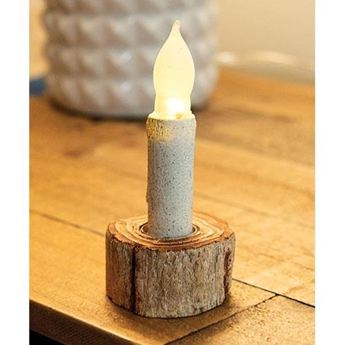 Resin Birch Taper Candle Holder