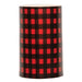 Red Small Buffalo Check Pillar 3x5"