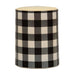 Black Large Buffalo Check Timer Pillar 4"