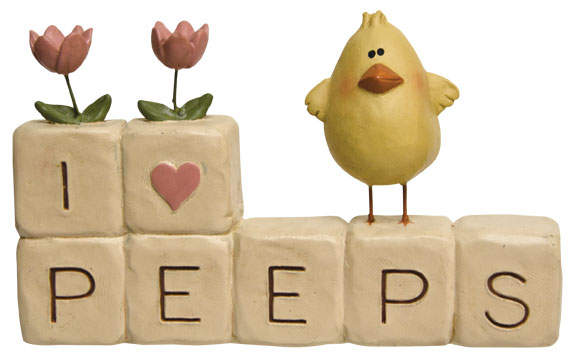 I Love Peeps Block