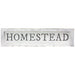 Homestead White Framed Sign