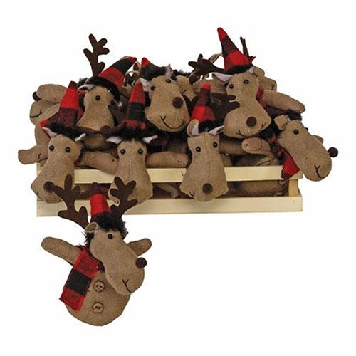 Plush Moose Ornament