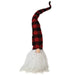 Plush Red/Black Plaid Santa Gnome