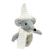 Plush Gray Mouse Ornament