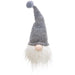 *Sitting Gray Hat Santa Gnome