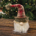 Sitting Red Plaid Santa Gnome