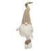 Dangle Leg Plush Beige Gnome w/Ribbed Hat