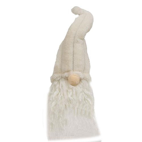 Sm Plush Cream Gnome w/Ribbed Hat