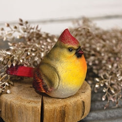 Resin Female Cardinal Figurine 4"H