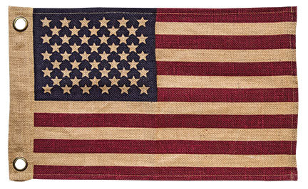 Burlap USA Flag 20"