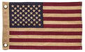 Burlap USA Flag 28"