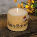 White Honeycomb Bee Charm Pillar Candle 2.5" x 2"