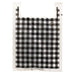 100/Pkg Black & White Plaid Large Plastic Bags 30 x20 x10"