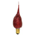 Red Glitter Silicone Dipped Candelabra Base Bulb 4W