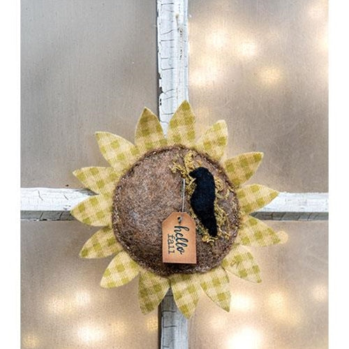 Hello Fall Felt Sunflower Ornament