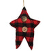 Buffalo Check Star Ornament