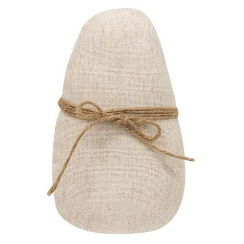 Large Ivory Egg With Jute Bow