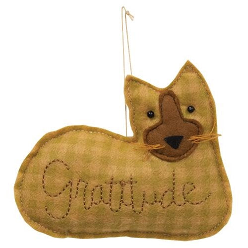 Gratitude Cat Ornament