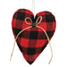 Buffalo Check Heart Ornament