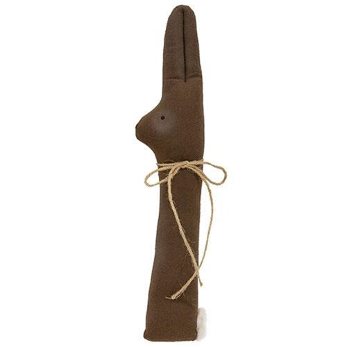 Primitive Chocolate Peeking Bunny