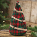 Stuffed Green & Red Plaid Christmas Tree 9"