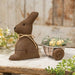 Primitive Stuffed Bunny w/Egg Cart