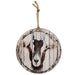 Beadboard Goat Portrait Ornament