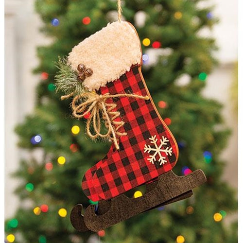 Lodge Skate Ornament