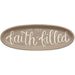 We Are Faith-Filled Oval Tray